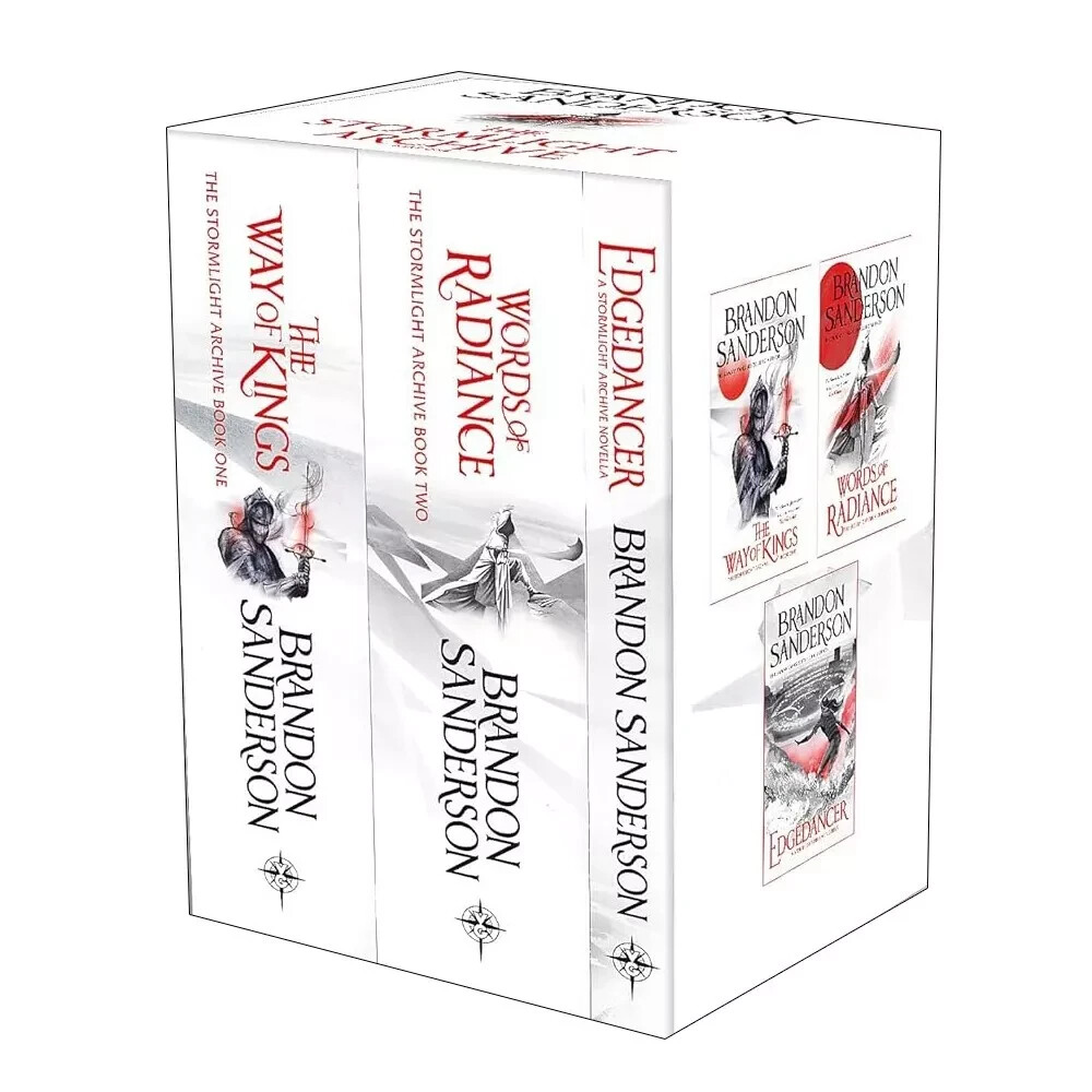 Stormlight Archive 3 Books Boxed Set Part One by Brandon Sanderson Edgedancer
