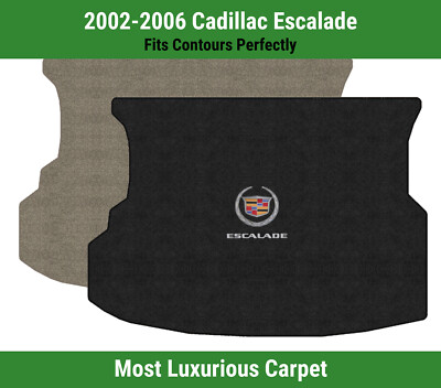 Lloyd Luxe Cargo Mat for '02-06 Escalade w/Crest 1 Silver w/Silver on Black Esca