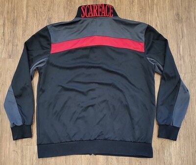 【超激レア】SCARFACE×SHOE PALACE トラックジャケット 赤×黒 超激レア】SCARFACE×SHOE PALACE トラックジャケット 赤×黒