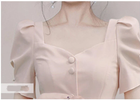 Retro Style A-line Puff Sleeves Party Gown,Summer Holiday Dress cc996