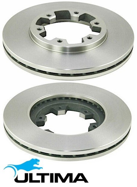 ULTIMA FRONT VENTED DISC BRAKE ROTOR SET FOR NISSAN PATHFINDER D21 VG30E 3.0L V6