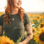 SNZM Sunflower Necklace Jewelry Gifts for Women Christmas Love Heart Pendant Nec Oryginalna, świetna wartość