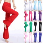 Women Modal Casual Gym Yoga Long Pants Sports Wide Loose Straight Leg Trousers