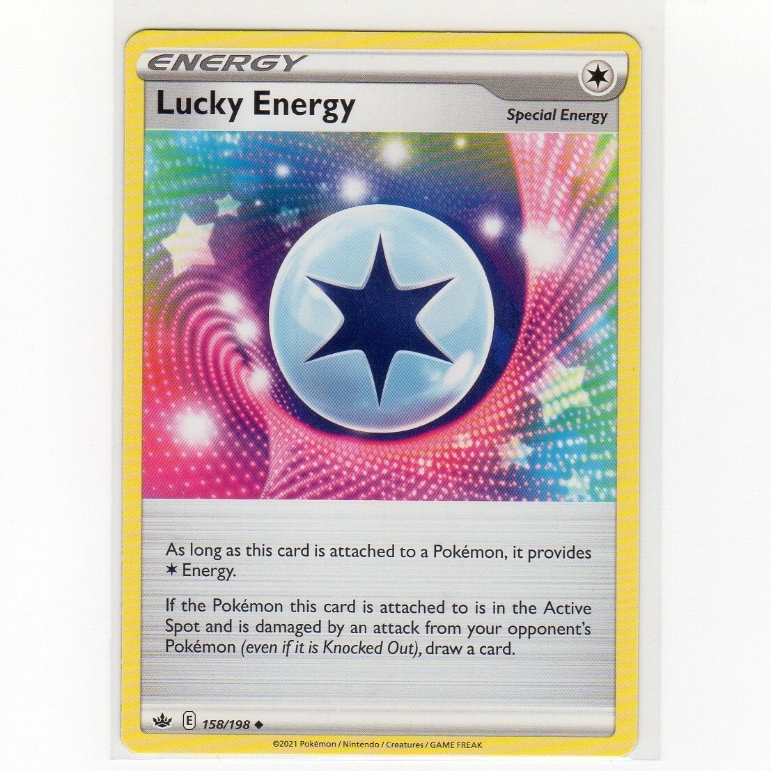 Pokemon TCG Lucky Energy 158/198 SWSH Chilling Reign Regular Uncommon Card EN-M