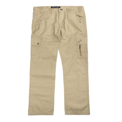 Lucky Star beige Cargo-Baumwollhose El Paso Übergröße