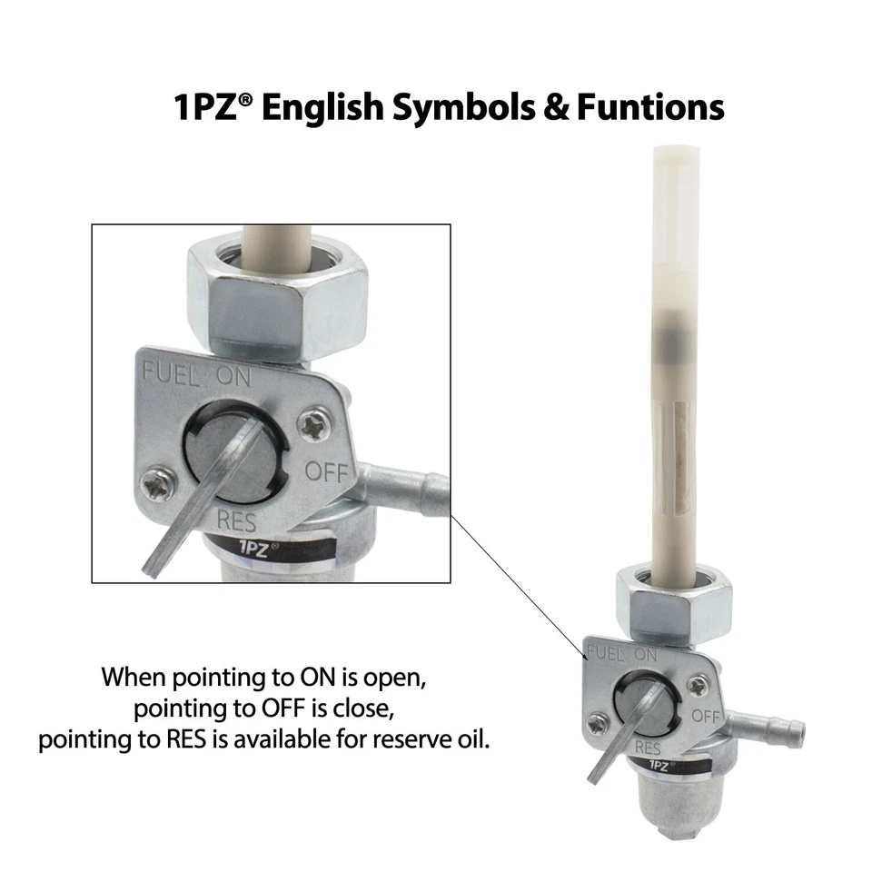Válvula de interruptor de palanca de combustible tanque de gasolina para Honda XL250S 1978-1981 OEM 16950-393-015 Foto 4 de 4