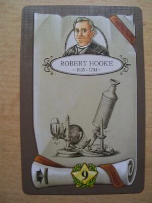 Promo-Meisterkarte für  Newton  (Cranio Creations): Robert Hooke