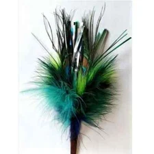 GO CAT SPARKLING KITTY DUSTER PEACOCK 18 INCH CAT TOY TEASER QTY 1