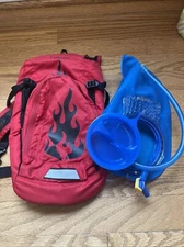 Camelbak Mini Mule Flames Lightweight Backpack Hike Bike W/ Bladder