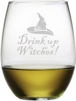 Drink Up Witches Stemless Wine Glass (set Of 4) Drink Up Witches Stemless Wine Glass (set Of 4)