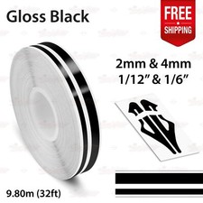 Gloss Black 12 12mm Twin Lines Roll Pin Stripe Car Tape Decal Vinyl Sticker Gloss Black 12 12mm Twin Lines Roll Pin Stripe Car Tape Decal Vinyl Sticker