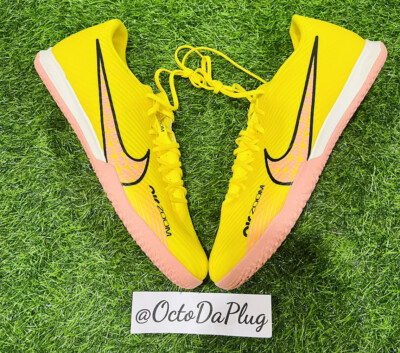 Nike Zoom Vapor 15 Mercurial Academy Yellow Cleats Mens Multi