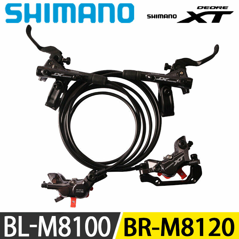 Shimano Deore XT M8120 4-Piston Hydraulic Brake Set With Metal