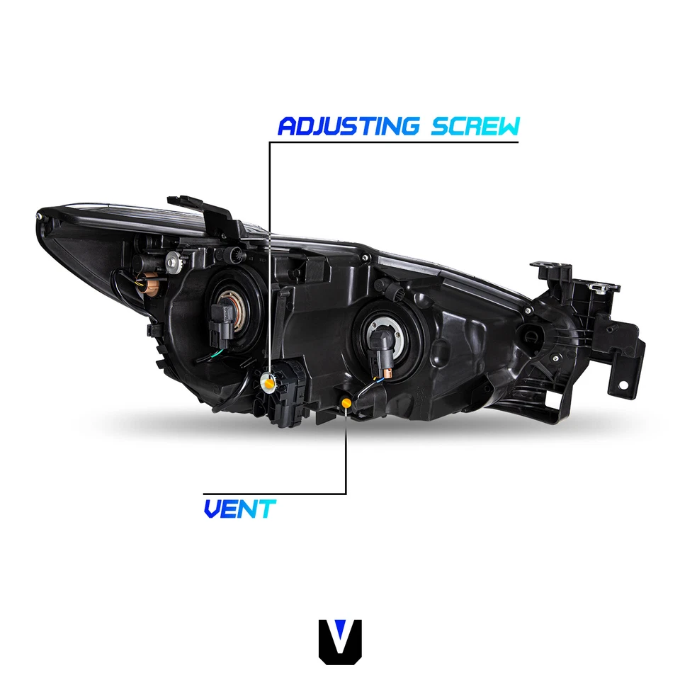 适用于 14 15 16 17 马自达 6 卤素车头灯左右双带灯泡 LH+RH — 第 3/4 张图片