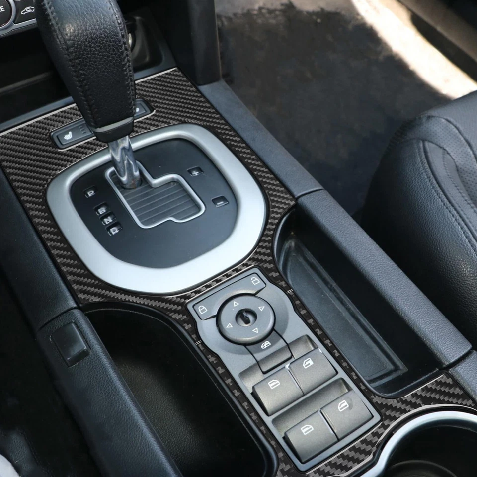 Panel de cambio de marchas de consola central 3 piezas para Pontiac G8 08-09 fibra de carbono real Foto 4 de 4