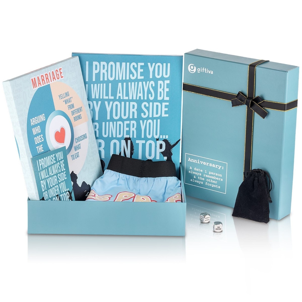 Fun & Romantic Gift Box for Him: Anniversary, Birthday