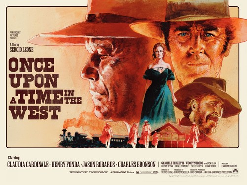 ONCE UPON A TIME IN THE WEST 1968 Quad poster print 30x40" Henry Fonda FREE P&P