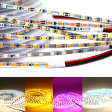 2025 168Led/m Rape Rope Light Flexible 3mm Narrow Width LED Strip Light 5M DC12V
