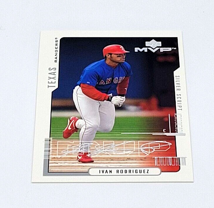2000 Upper Deck MVP Baseball Silver Script Ivan Rodriguez Texas Rangers #167