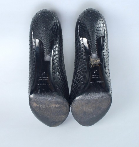 DOLCE & GABBANA D&G $1450 Snake Leather Heels Pump Shoes 37 US6.5 Made in Italy - Picture 15 of 15