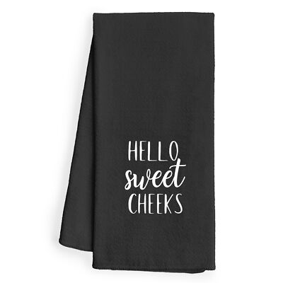 Hello Sweet Cheeks Decorative Hand Towels for Bathroom 16x24