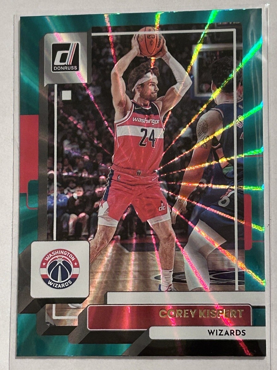 Corey Kispert 2022-23 Donruss Holo Green Laser Washington Wizards