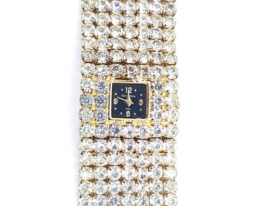  Daniel Klein Premium Women's Gold Tone Stainless Steel Jewelled Strap Watch