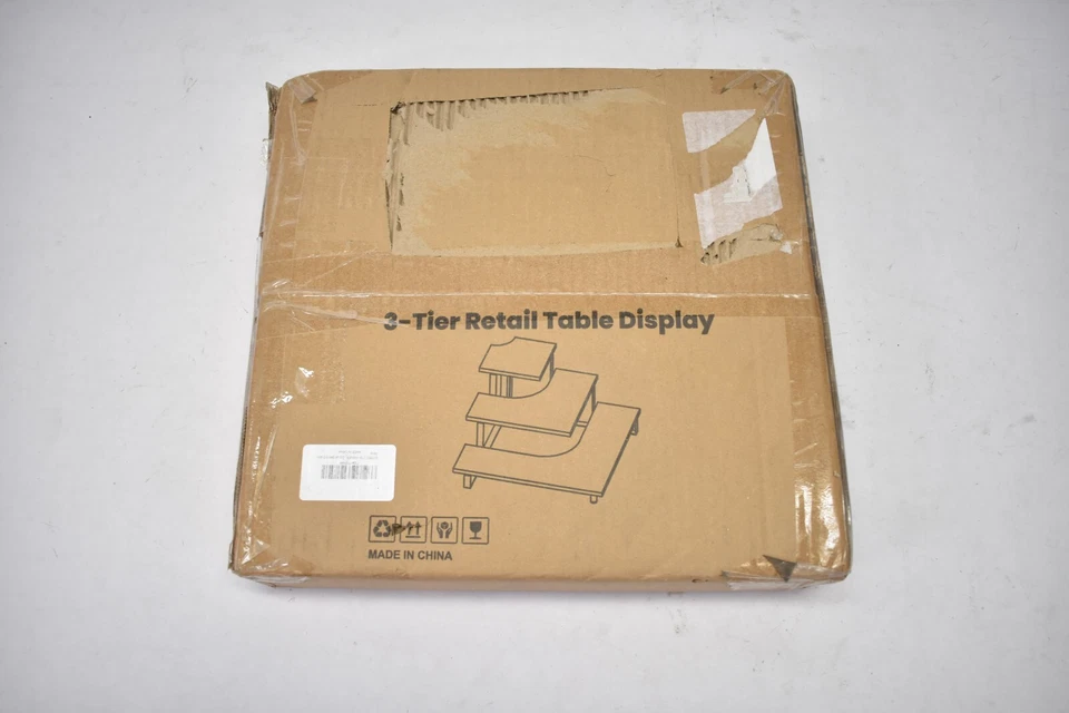 Elite Roo 3 Tier Wooden Retail Display Shelves Portable Display Rack Countertop - Image 2 of 4