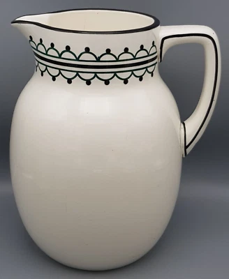 WÄCHTERSBACH uralter WASCHKRUG großer WASSERKRUG Jugendstil ca.26,3cm hoch - Bild 1 von 4