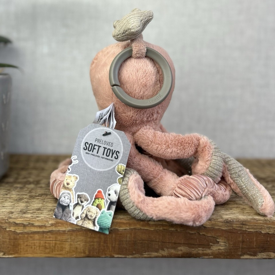 Jellycat Odell Octopus Activity Toy Baby Sensory Octopus Pink Gift