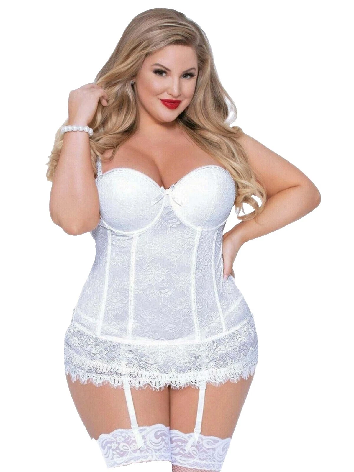Nylon Plus Size Corsets & Bustiers 4X Size for Women