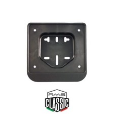 🇮🇹 PORTA TARGA NERO VESPA 50 SPECIAL SCOOTER CICLOMOTORE UNIVERSALE 150x155