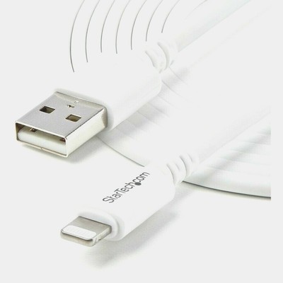 StarTech 10ft White Apple 8pin Lightning Connector to USB Cable USBLT3MW NEW