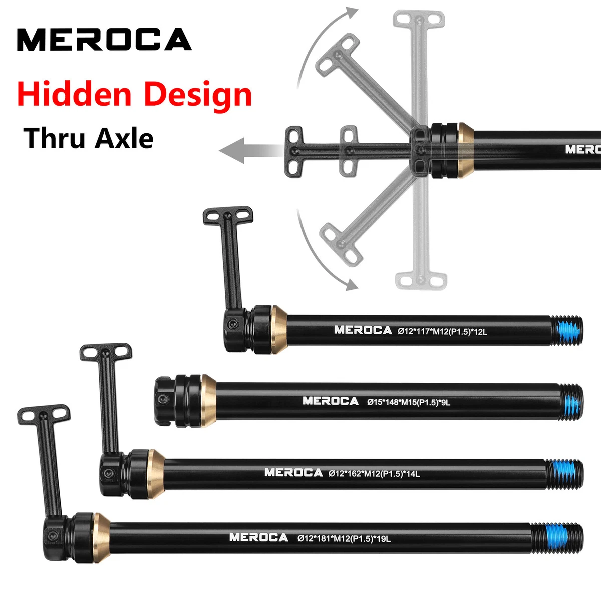 HardLite Rear Thru Axle (bicycle Skewer) - E-Thru Boost 12mm X 148-150mm