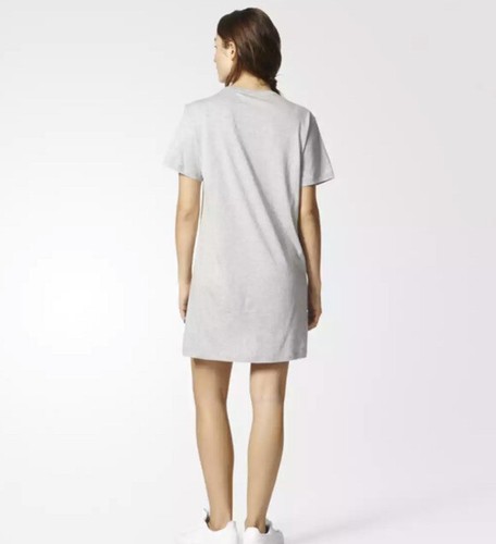 Adidas Originals Tee Dress Short Sleeve T-Shirt Crewneck Trefoil BJ8365 Sz S NWT - Picture 7 of 7
