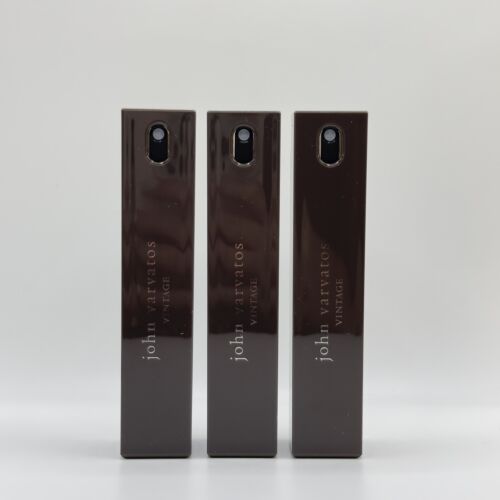 John Varvatos VINTAGE Eau De TOILETTE SPRAY for MEN .57 OZ each (LOT OF 3)!