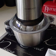HOMEASY 500W Electric Meat Grinder w/ Stainless Steel Bowl, 2 Settings