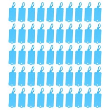 50 St&uuml;ck wiederverwendbare Kunststoffanh&auml;nger, Versandanh&auml;nger, wasserfest, blau