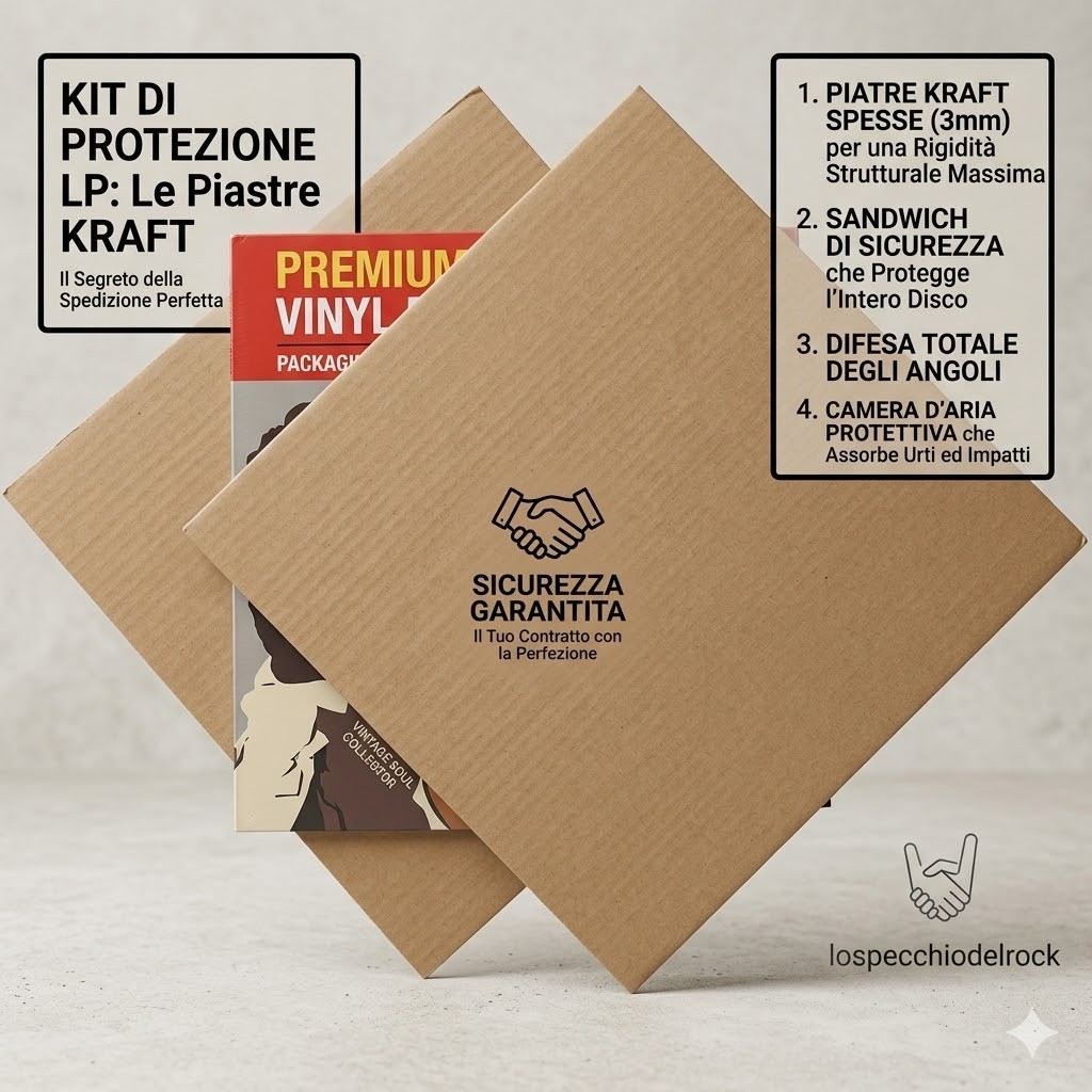 SET - 10 Scatole per 1-3 lp + 20 Piastre per spedire dischi in vinile LP/12” foto 2