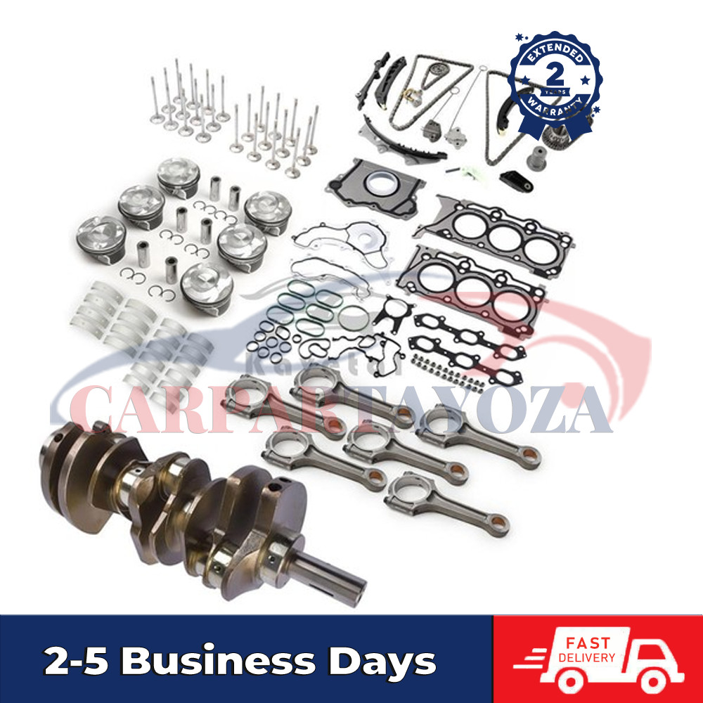 3.0T Engine Crankshaft Rods Pistons Gasket Bearing Valve Timing Kit For Maserati