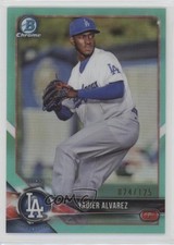 2018 Bowman Chrome Prospects Aqua Refractor 24/125 Yadier Alvarez #BCP22 s1i