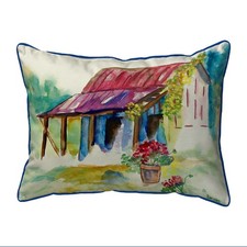 Betsy Drake Barn  Geranium Large Indoor Outdoor Pillow 16x20