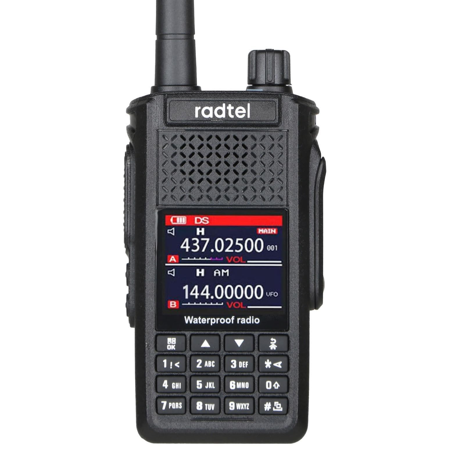 Long Distance Hand Radtel RT-630 IP67 Waterproof Ham Radio, Long Range Handheld Walkie ...