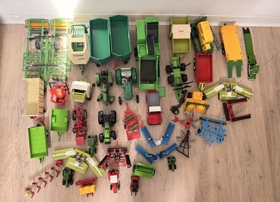 Großes SIKU Landwirtschaft Konvolut Traktoren Anhänger Geräte Claas Krone Deutz 