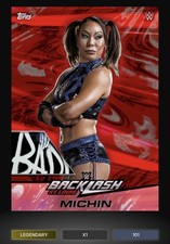 Topps Slam WWE St Louis Backlash Red Mia Yim Michin Legendary 101cc {DIGITAL}