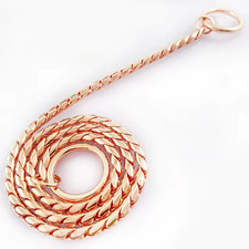 Heavy Duty Dog Choke Collar Slip Dog P Chain Snake Collar Plating Anti-Rust Dog