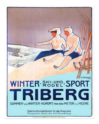 Vintage Skifahren Wandkunst Wintersport Abenteuer Dekor Wintersport