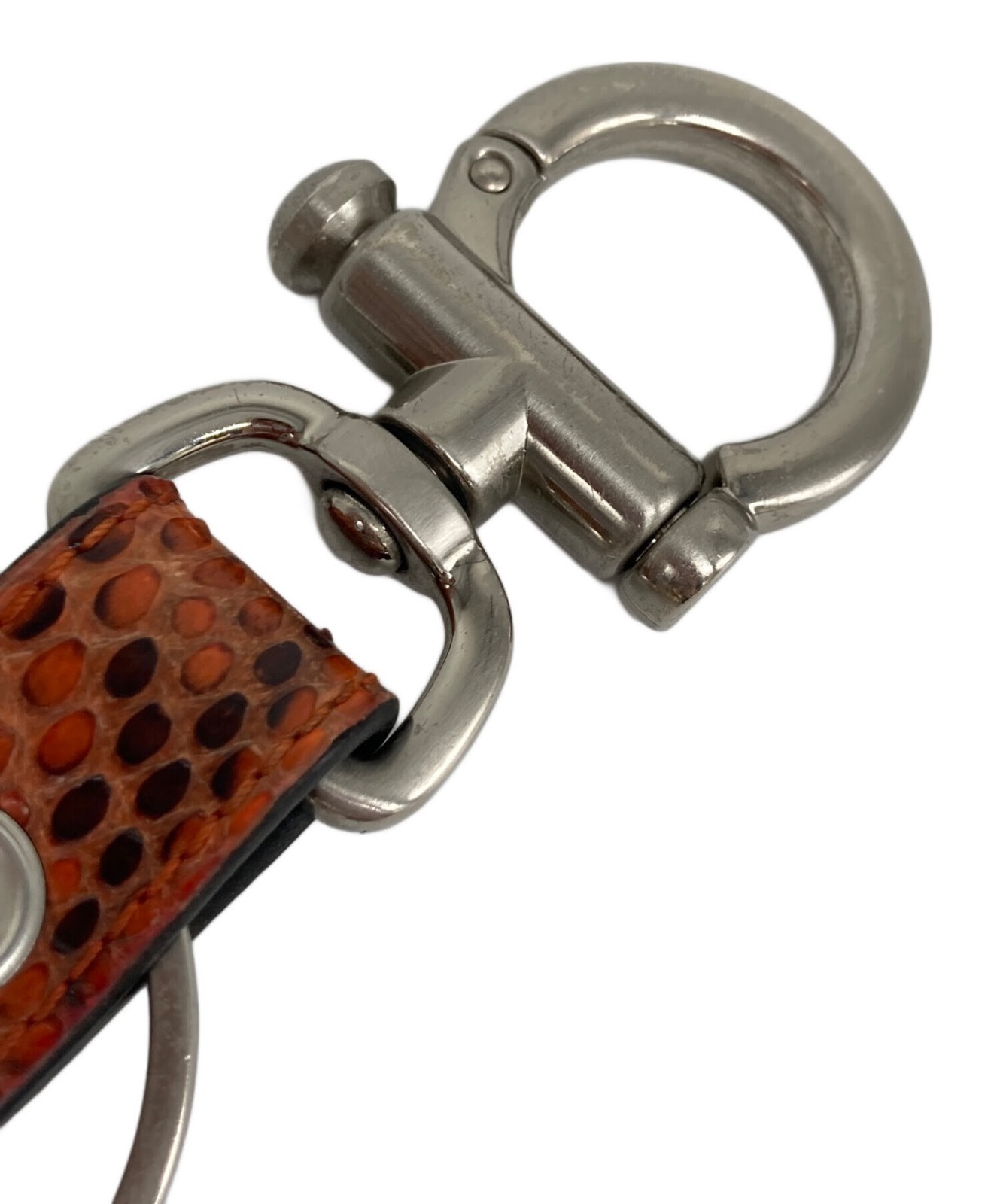 Authentic HENDER SCHEME Python Key Ring  Brown Me… - image 3