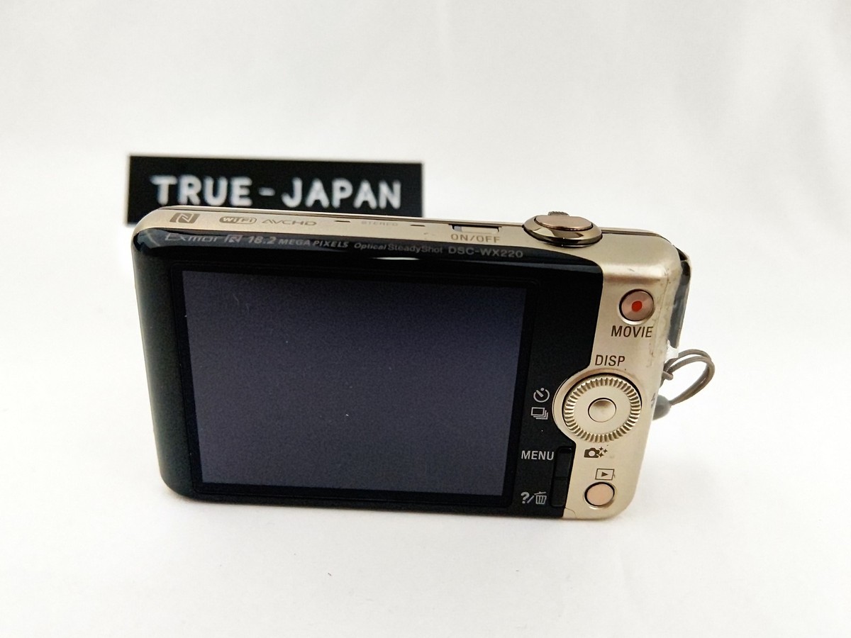 【美品】SONY Cyber-shot DSC-WX220　ゴールド　動作確認済 SONY Cyber-shot DSC-WX220 Digital Camera 18.2MP LUMIX