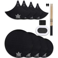Drum Mute Pads, Drum Silencer Pads Set 12 Pieces with Drum Dampening Pads and...